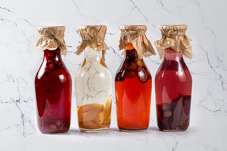 Компот со вкусом груши и винограда