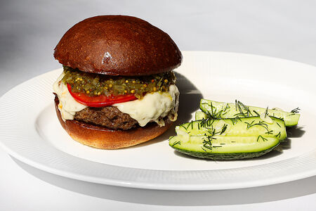 Бургер из мраморной говядины 