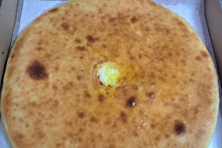 Пирог с сыром и цыплёнком  