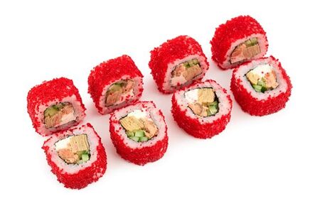 Калифорния с лососем терияки