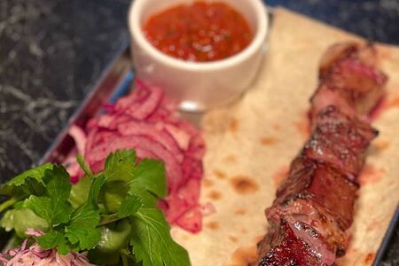 Шашлык из мраморной говядины