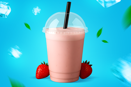 Молочный коктейль Клубничный мусс