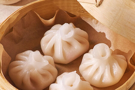 Дим-самы с лососем и креветкой