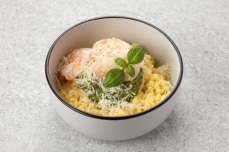 Mac&Cheese с креветками