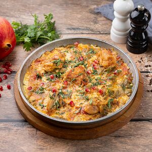 Чигиртма из стручковой фасоли с цыпленком