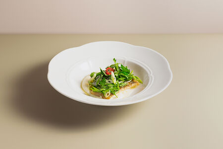 Филе судака с кремом из сельдерея