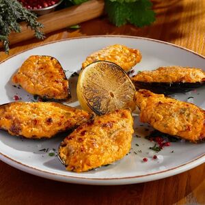 Запеченные мидии