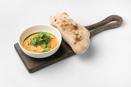 Дип из печеного перца, сыра Феты