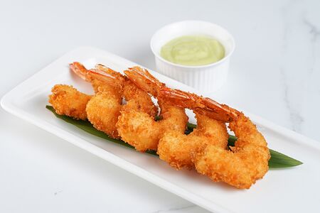 Тигровые креветки темпура 