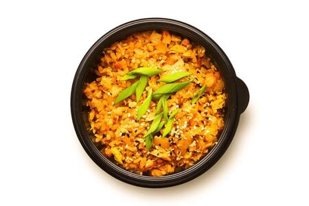 Рис с лососем-терияки