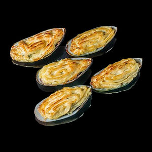 Мидии (белый соус)