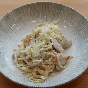 Паста Альфредо с курочкой