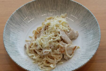 Паста Альфредо с курочкой