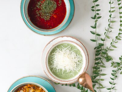 Крем-суп с креветками