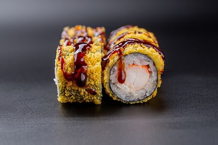 Маки темпура креветка