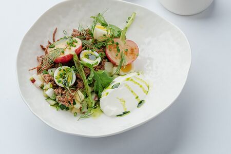 Окрошка на кефире 