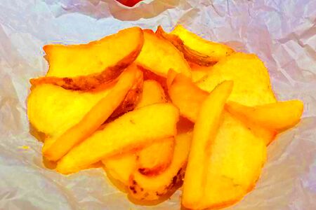 Картофельные дипперы с соусом