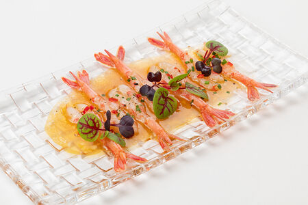 Крудо из сладкой креветки