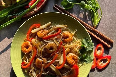 Стеклянная лапша с морепродуктами