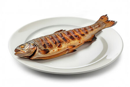 Форель на мангале