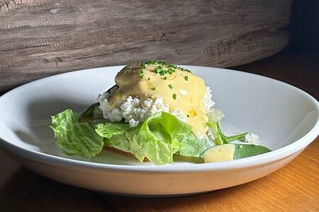 Тост-бриошь с рикоттой