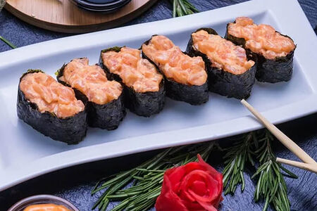 Гункан сет лосось