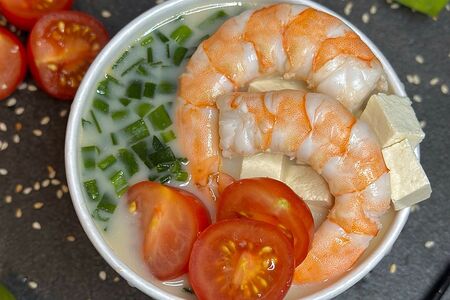 Суп Сливочный с креветкой 