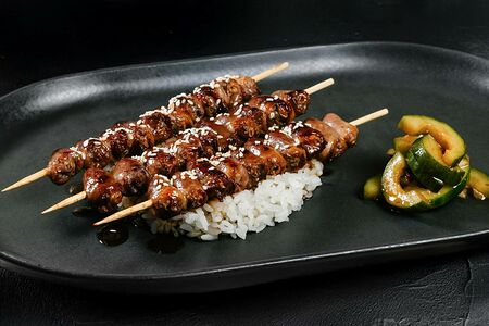 Кушияки из куриных сердечек