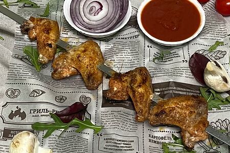 Шашлык из Куриных Крылышек 