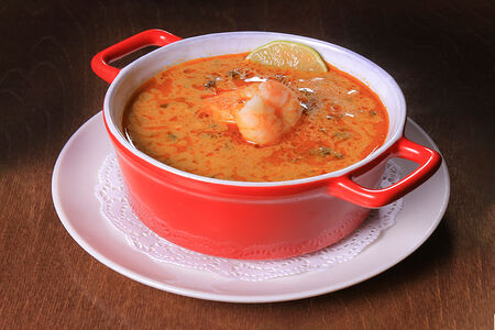 Суп Том ям с креветками