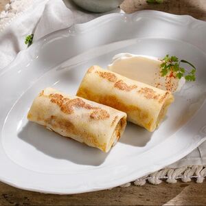 Блины с курицей и грибами