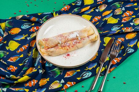 Австралийские блины с творожно-манговым кремом