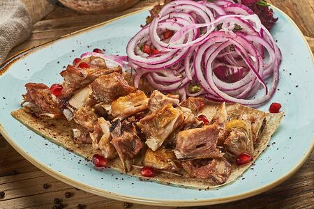 Шашлык из бараньих семечек 