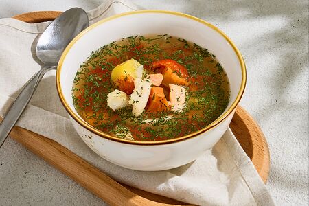 Уха из двух видов рыб