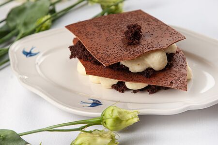 Тирамису с шоколадным бисквитом