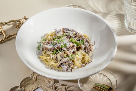 Фетучини грибная с трюфелем