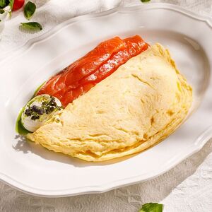 Омлет с форелью