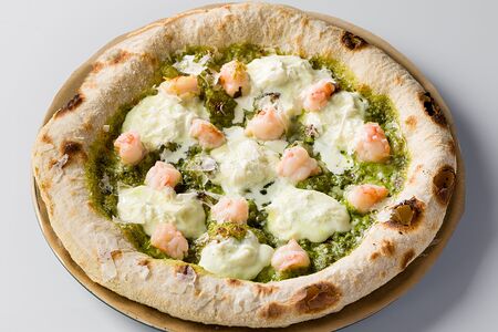 Креветки с песто