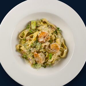 Тальятелле с креветками