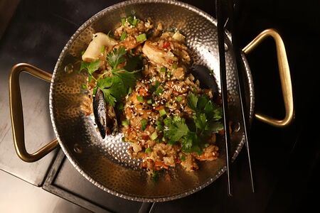 Рис с морепродуктами