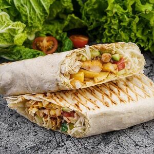 Шаурма свиная с фри