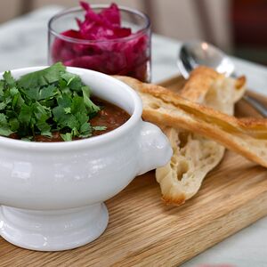 Лобио по-деревенски с говядиной