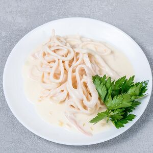 Кальмар в сливках 