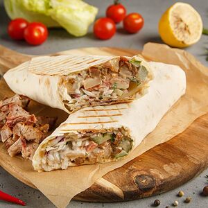 Шаурма свиная с грибами 