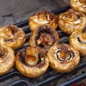 Шампиньоны на мангале