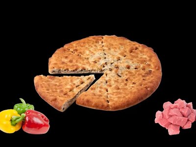 С мясом и болгарским перцем 
