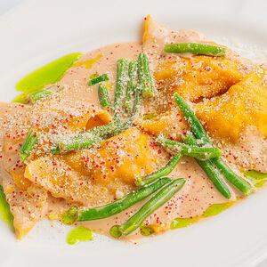 Равиоли с лососем