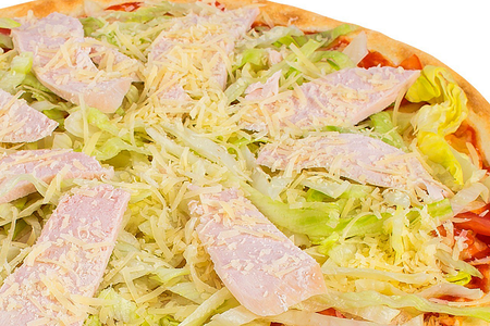 Пицца цезарь с курицей