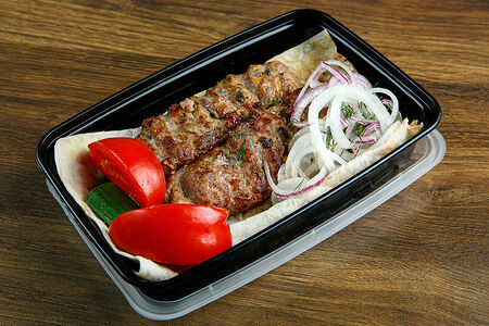 Авторский люля кебаб с шампиньонами