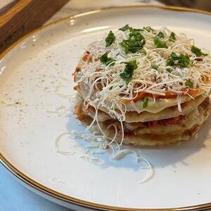 Лазанья Болоньезе с пармезаном